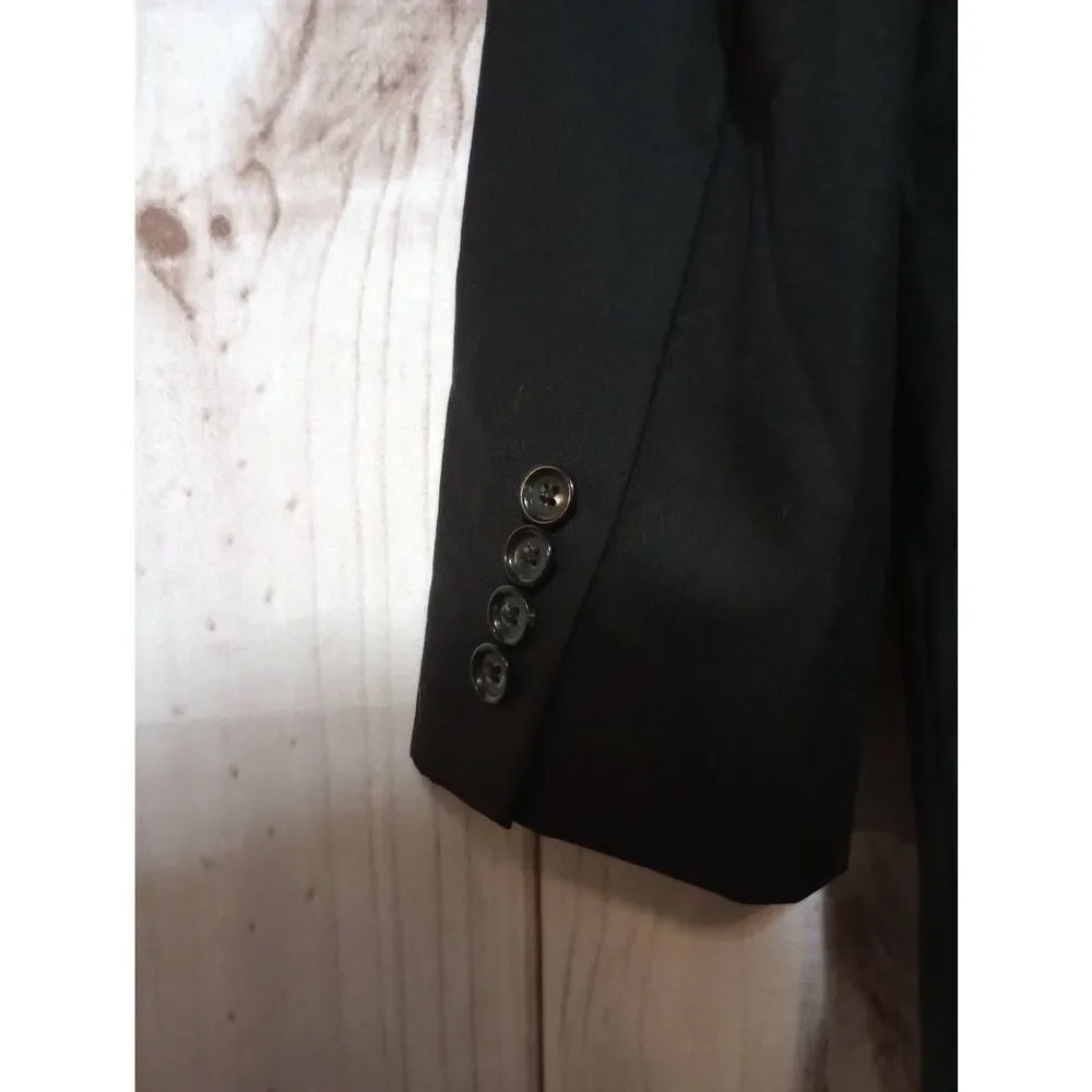 J Crew Blazer Men's 42R Black Italian‎ Wool